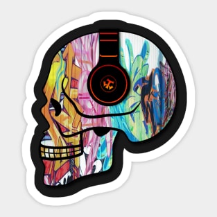 Hip Hop Skull [Solo] (The Twoot Channel) Sticker